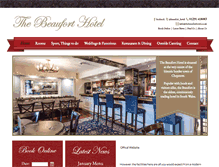 Tablet Screenshot of beauforthotelchepstow.com